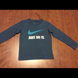 Nike Long Sleeve Blue Tee Shirt Size 4